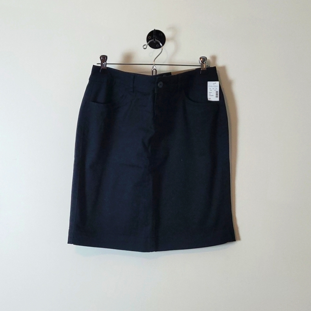 Maurices Black Cotton Pencil Skirt